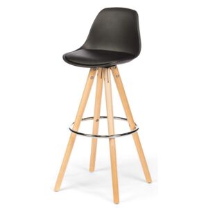 Barová židle LS-1107-4L černá