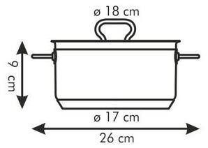 TESCOMA kastrol HOME PROFI s poklicí ø 18 cm, 2.0 l , pr. 18 cm