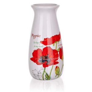 BANQUET Váza 19cm Red Poppy