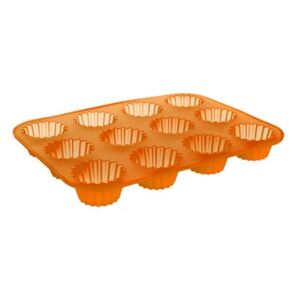 BANQUET Silikonová forma 12ks košíčky malé 32x24x3,4 cm Culinaria - orange