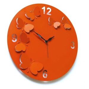 Designové hodiny D&D 206 Meridiana 38cm (oranžové)