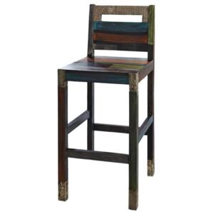 Barová židle GOA mangovník/akácie/kovové aplikace