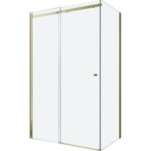 Sprchový kout MEXEN OMEGA 120x90 cm - zlatý - čiré sklo