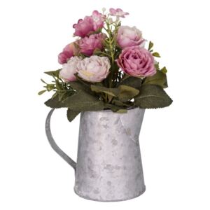 Šedobílá váza s květinami Antic Line