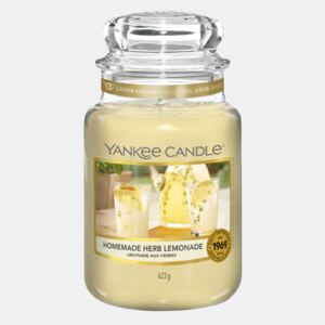 Svíčka Yankee Candle Homemade Herb Lemonade velká žlutá