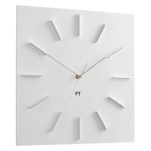 Designové nástěnné hodiny Future Time FT1010WH Square white 40cm