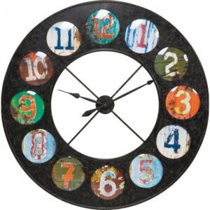 KARE DESIGN Nástěnné hodiny Vintage Colore 119 cm