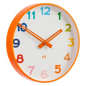 Dětské nástěnné hodiny Future Time FT5010OR Rainbow orange 30cm
