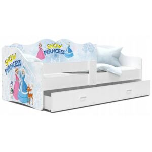 Dětská jednolůžková postel LILI bílá VZOR princezny 80x180