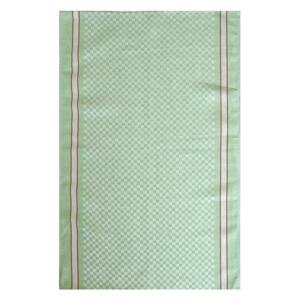 Snový svět KARO zelená - lněná utěrka / lněný ručník
