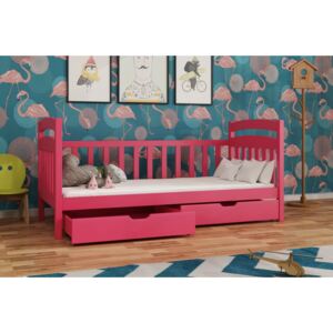 Dětská postel 80x180 TAKANO - růžová