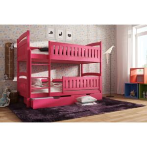 Dětská postel 90x190 BIBI - růžová