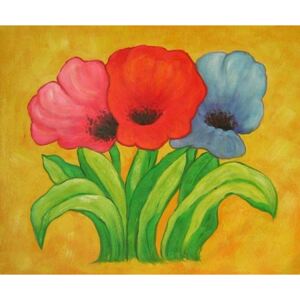 Obraz - Tři rozkvetlé tulipány