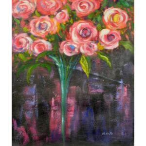 Obraz - Růžové květy