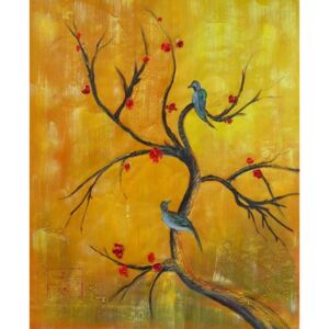 Obraz - Větev s ptáky