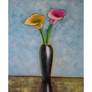 Obraz - Růžový a žlutý květ