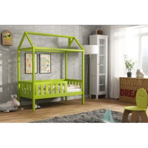 Dětská postel 70x140 MARTINA - zelená