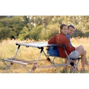 Cestovní skládací stůl s lavicemi Portable outdoor table blue