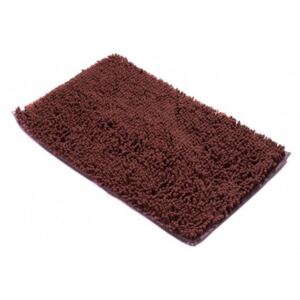 Koupelnový kobereček CHENILLE hnědý CR-342 1PC - 50x80 cm