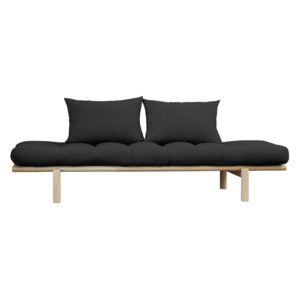 KARUP DESIGN Pohovka Pace Daybed Clear lacquered/Dark Grey, Vemzu