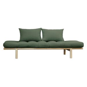 KARUP DESIGN Pohovka Pace Daybed Clear lacquered/Olive Green, Vemzu