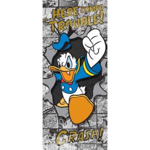 Výprodej - Dětská fototapeta na dveře Donald Duck vlies 91 x 211 cm