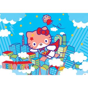 Výprodej - Dětská fototapeta Hello Kitty Hero papír 368 x 254 cm