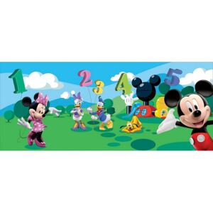 Výprodej - Dětská fototapeta panoramatická vliesová Mickey Mouse a přátelé