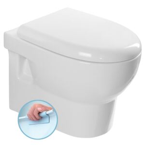 Aqualine ABSOLUTE závěsná WC mísa, Rimless, 50x35 cm, bílá 10AB02002
