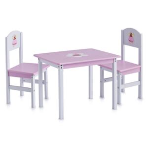 Dětský stolek PRINCESS + 2 židličky, ZELLER