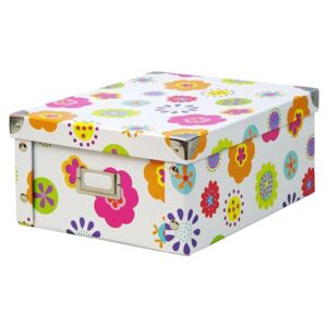 Box pro skladování, 31x26x14 cm, téma - květy, ZELLER