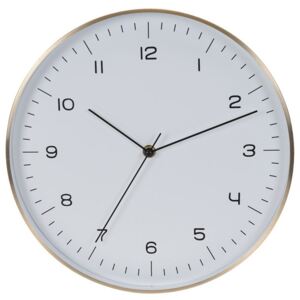 Hliníkové nástěnné hodiny, barva černá, Ø 30 cm