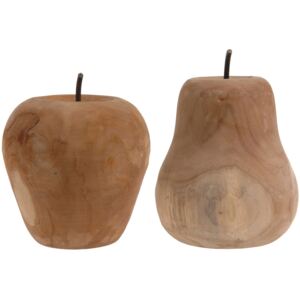 Ovoce ze dřeva, jablko a hruška, handmade, 20 cm8711295986307