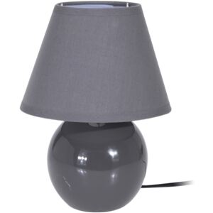 Lampička stolní, keramická - barva šedá