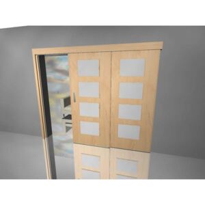 Posuvné dveře Posuvné dveře dvoukřídlé sklo dominants javor mandal lamino 18mm