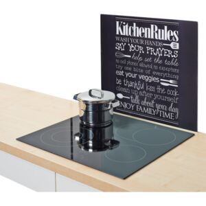 Ochranný skleněný panel KITCHEN RULES na sporáky - velká, ZELLER