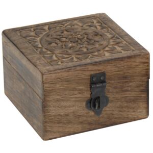 Dřevěný box - ze tmavého dřeva