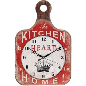 Kuchyňský nástěnné hodiny Krájecí prkénko, dřevěný