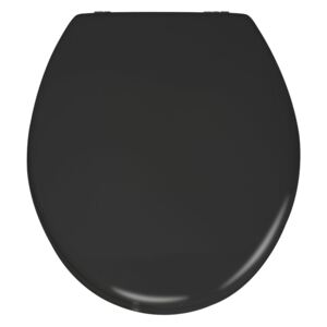 WC prkénko PRIMA - MDF, černá barva, WENKO