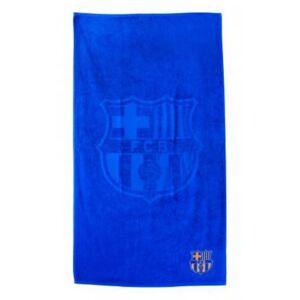 Osuška FC Barcelona: Embroidered (70 x 140 cm) modrá bavlna