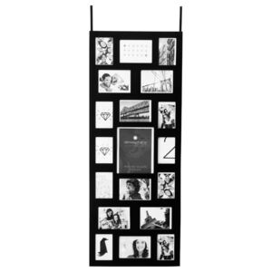 Obdélníkový rámeček pro 19 fotek, zavěšení na dveře, fotorámeček, rámeček na fotky - mini galerie na fotky