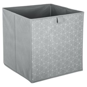 Box, koš pro skladování, organizér, SCANDI, šedá barva, 31 x 31 x 31 cm
