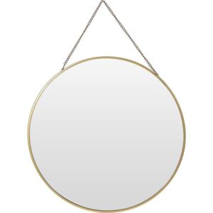 Kulaté zrcadlo nástěnné s přívěskem, Ø 29 cm