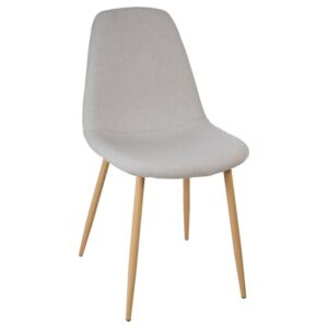 Židle, šedá židle, taburet, šedá stolička, sedadlo, pouf - barva světlé šedá, 53 x 45 x 87 cm