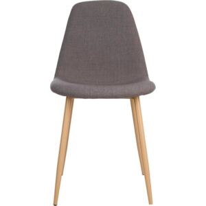 Židle, šedá židle, taburet, šedá stolička, sedadlo, pouf - barva tmavě šedá, 53 x 45 x 87 cm