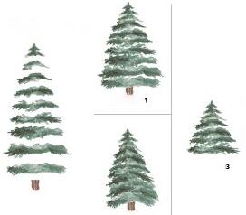 Yokodesign Nálepka na zeď - Lesní království - zimní stromky + Slevový kód -17 %