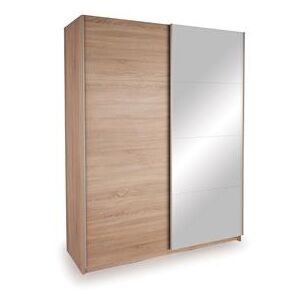 Skříň s posuvnými dveřmi DECOR 150 dub/zrcadlo