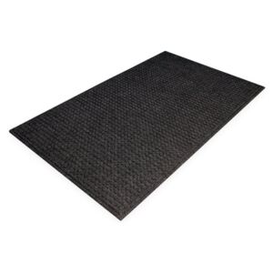 WEBHIDDENBRAND Černá plastová čistící vnitřní vstupní rohož - 150 x 90 x 1 cm