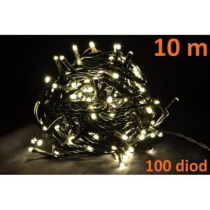 Nexos 4266 Vánoční LED osvětlení 10m - teple bílé, 100 diod