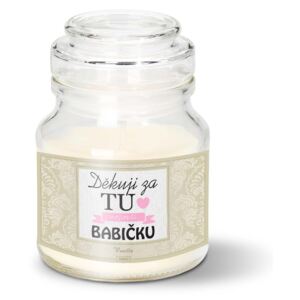 Svíčka SABLO - Děkuji za tu nejlepší babičku 120 g